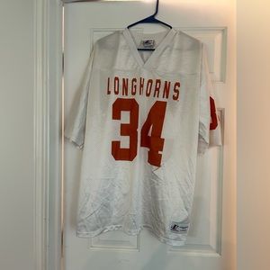 White Texas Longhorn #34 Logo Athletic XL